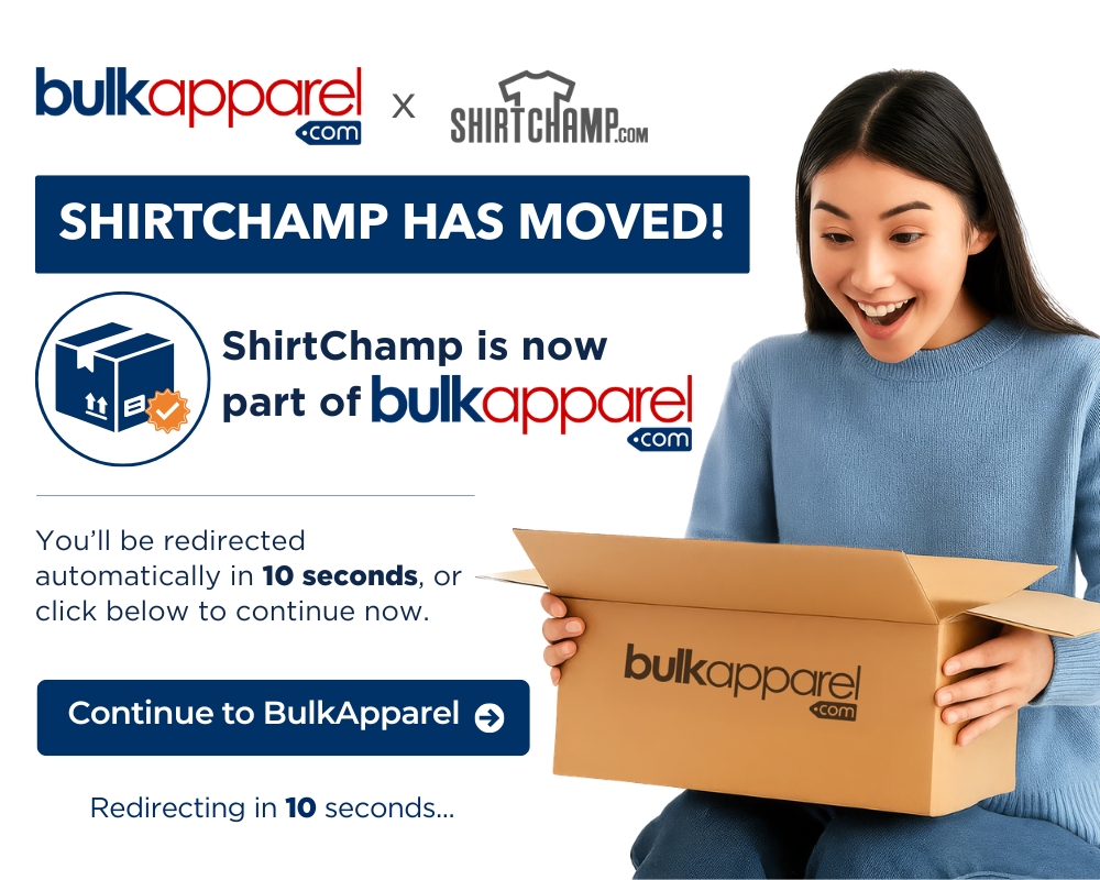 Transition to Bulkapparel now!